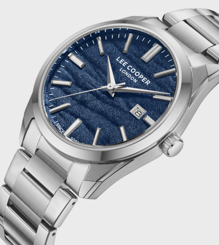 Navy Dial Analog Watch