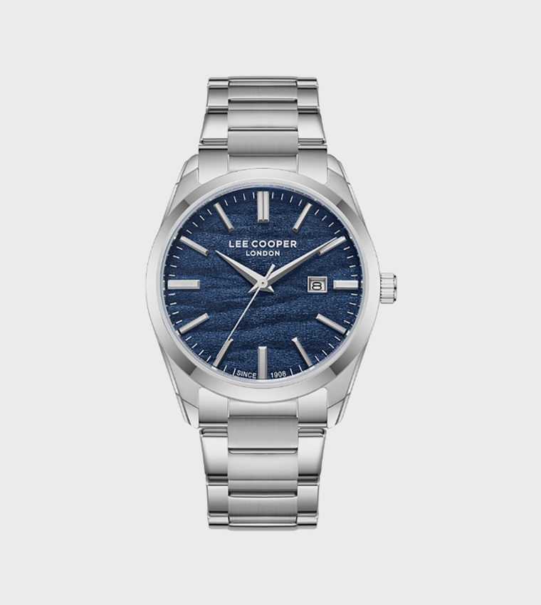 Navy Dial Analog Watch