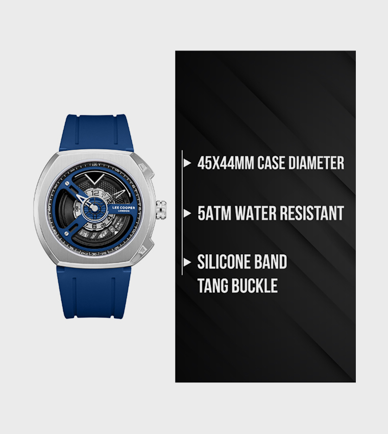 Dark Blue Dial Analog Watch