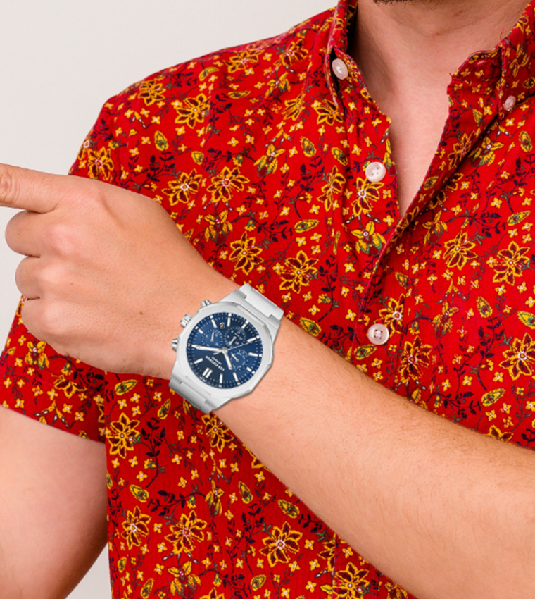 Navy Dial Multifunction Watch