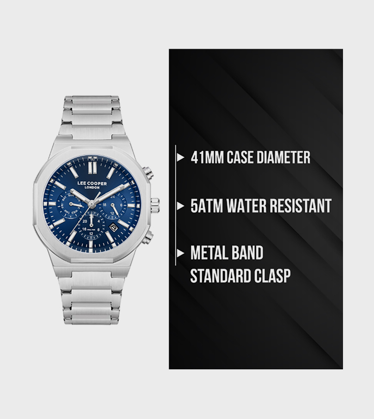 Navy Dial Multifunction Watch