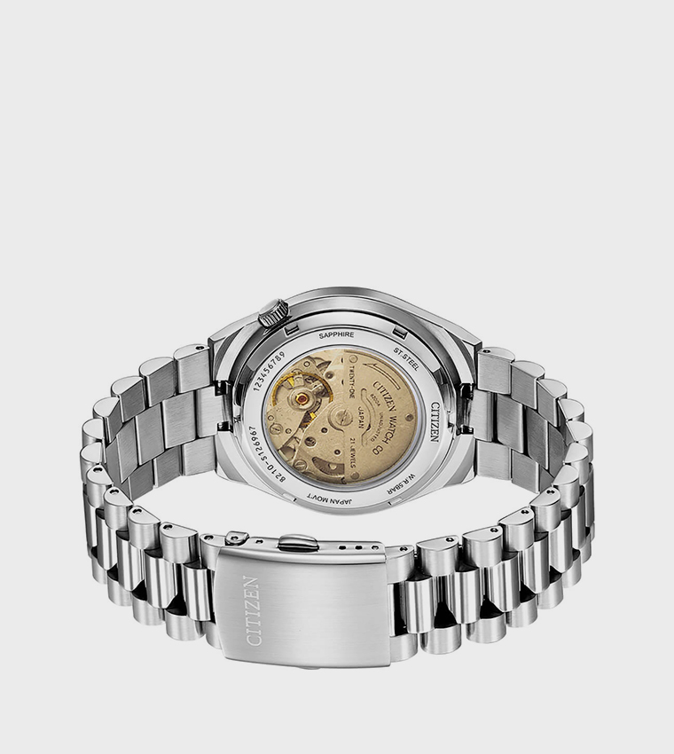 MECHANICAL Green Dial Analog Watch