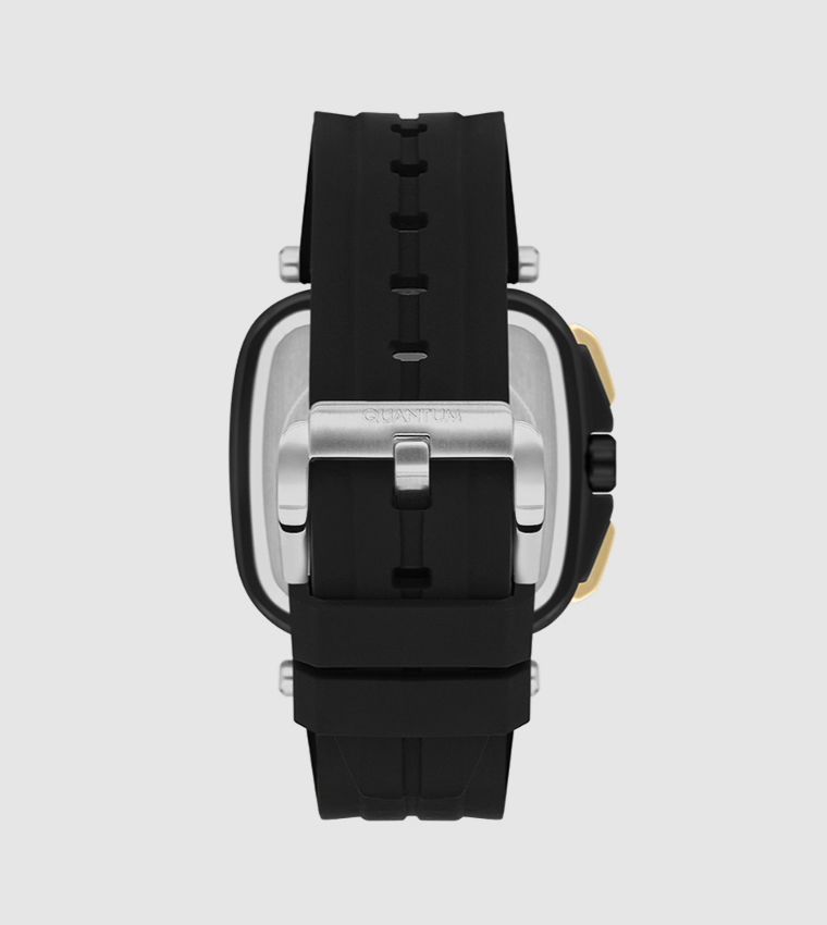 Black Dial Multifunction Watch