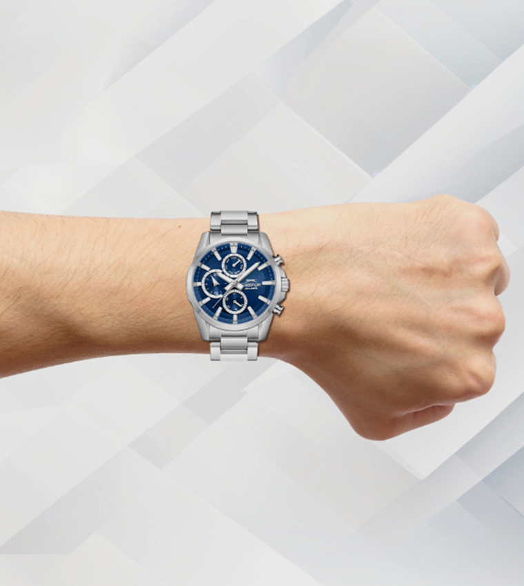 Dark Blue Dial Multifunction Watch