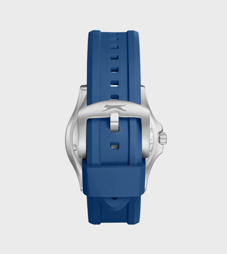 Blue Dial Analog Watch