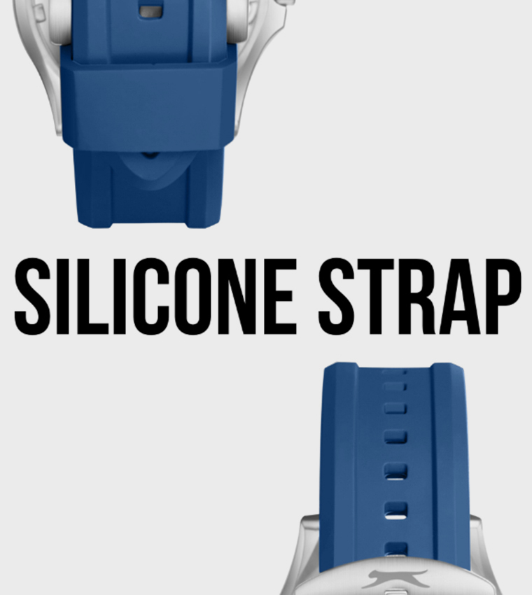 Blue Dial Analog Watch