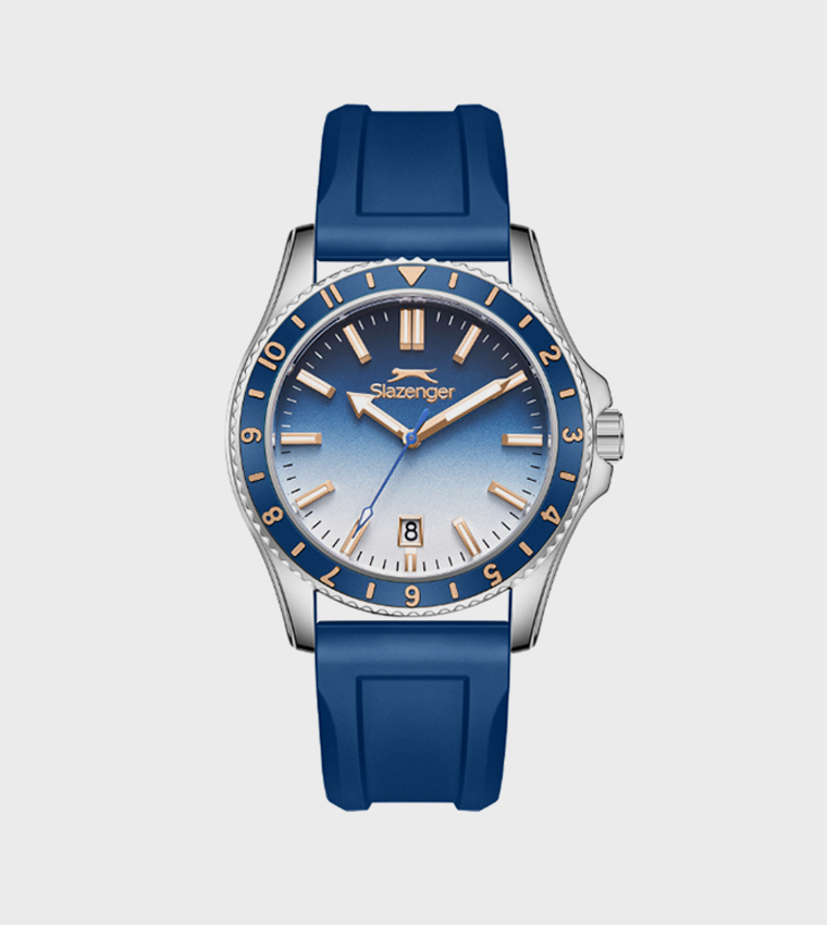 Blue Dial Analog Watch