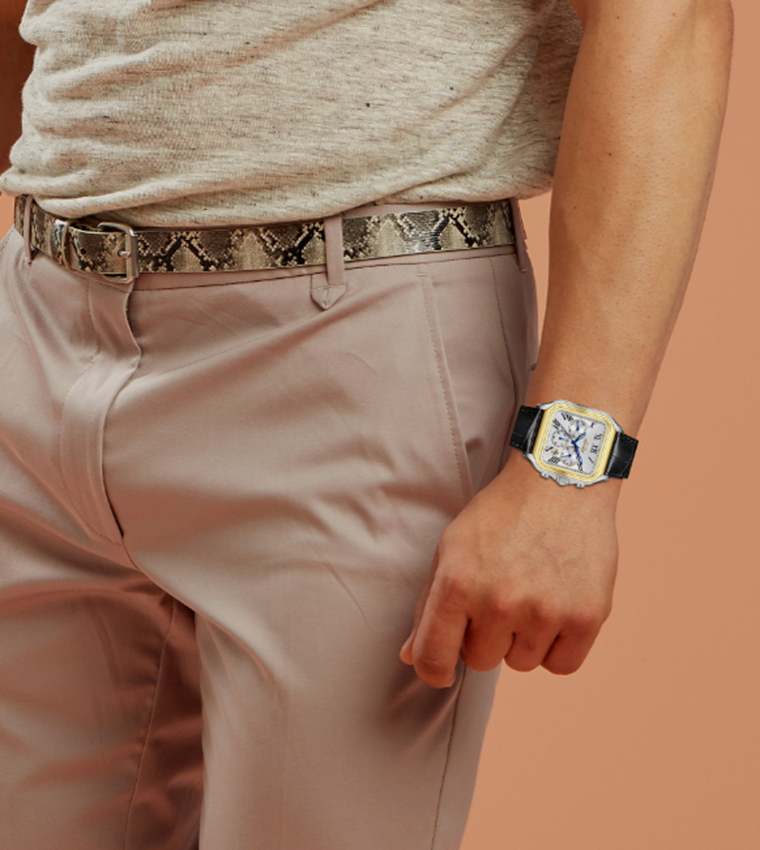 White Dial Multifunction Watch