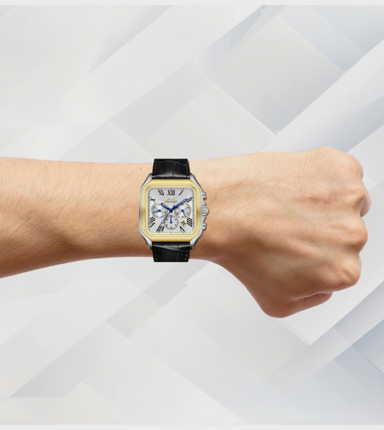 White Dial Multifunction Watch