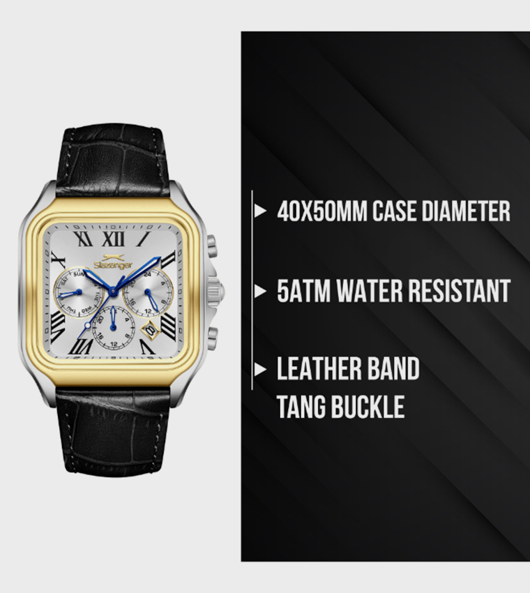 White Dial Multifunction Watch