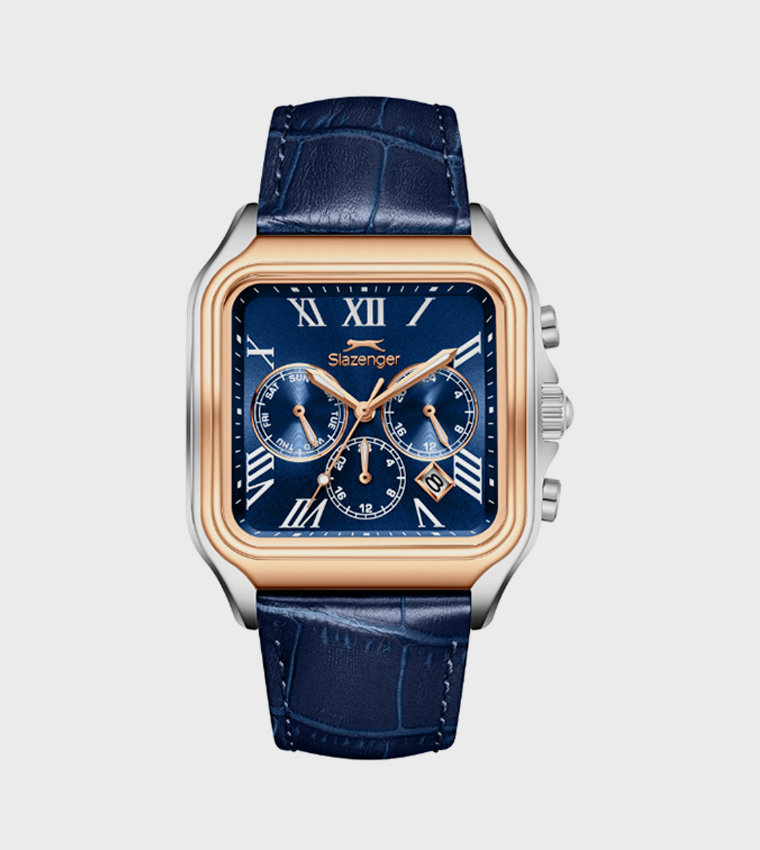 Dark Blue Dial Multifunction Watch