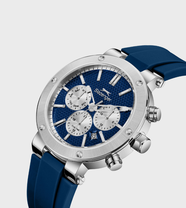 Dark Blue Dial Multifunction Watch