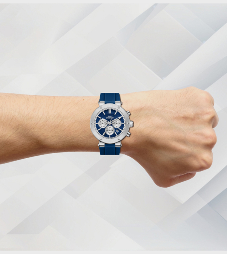 Dark Blue Dial Multifunction Watch