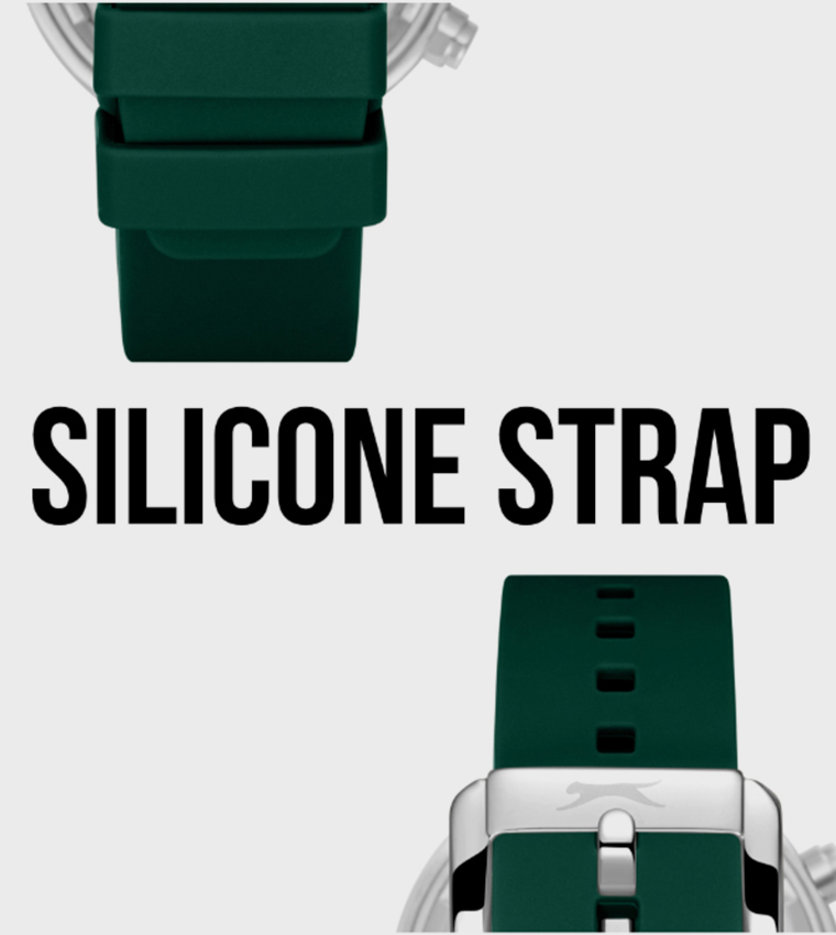 Dark Green Dial Multifunction Watch