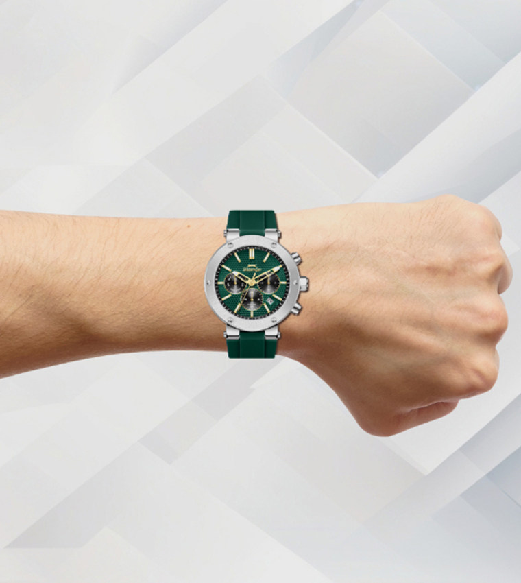 Dark Green Dial Multifunction Watch