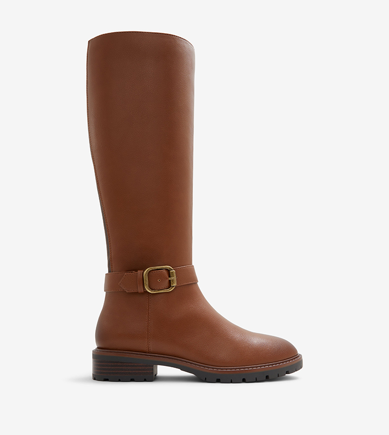 Almond toe on sale knee high boots