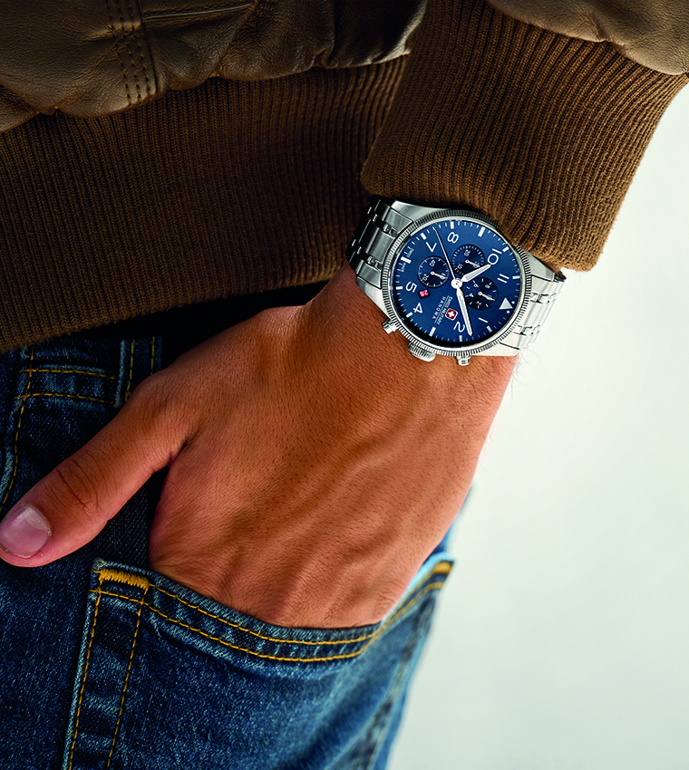Thunderbolt Stainless Steel Chronograph Watch, 43mm