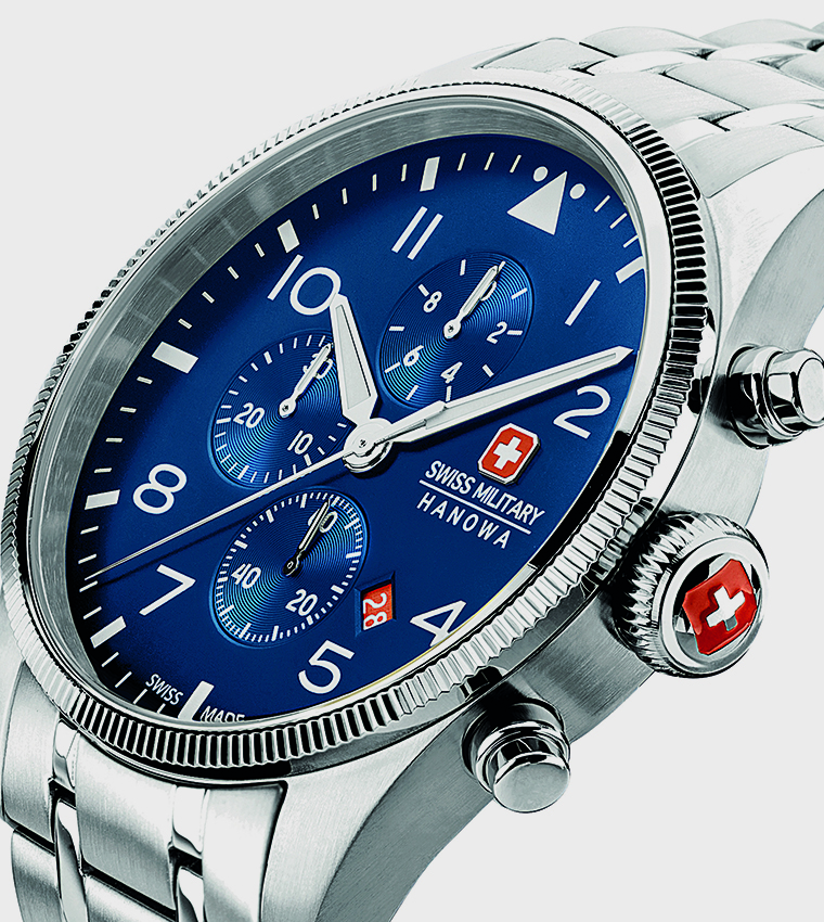 Thunderbolt Stainless Steel Chronograph Watch, 43mm