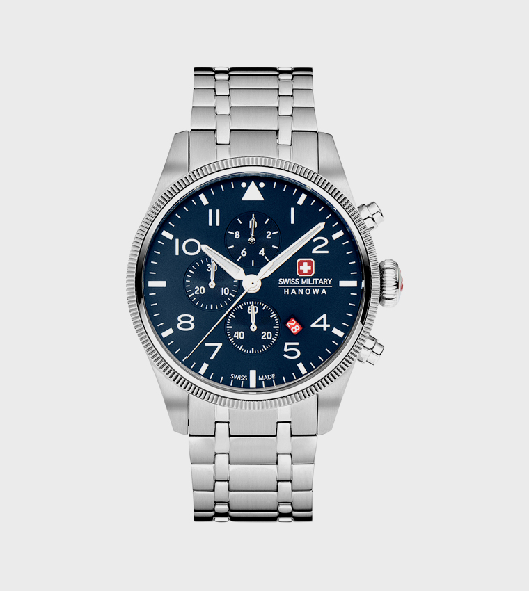 Thunderbolt Stainless Steel Chronograph Watch, 43mm