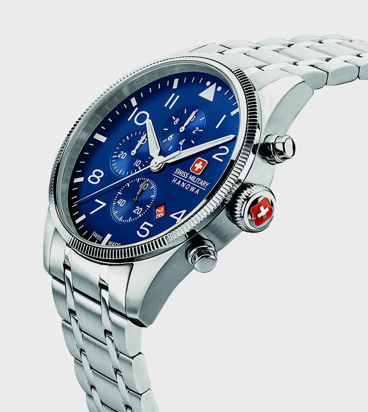 Thunderbolt Stainless Steel Chronograph Watch, 43mm