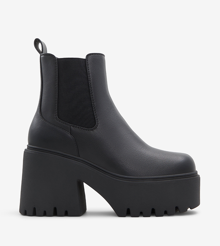 Round toe platform boots shop