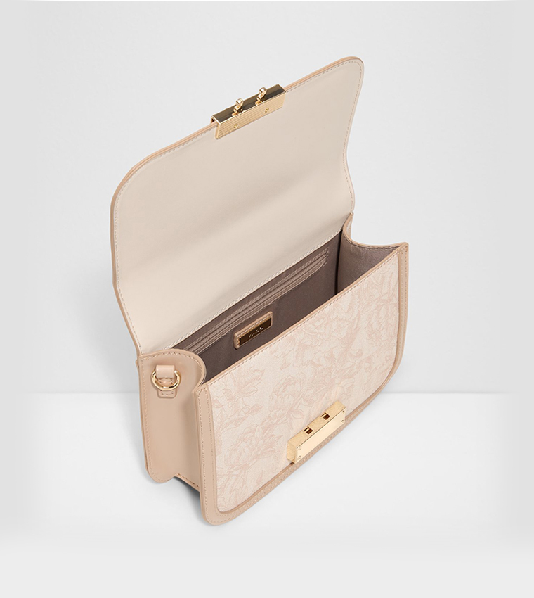 TIBIALIS Printed Flap Crossbody Bag