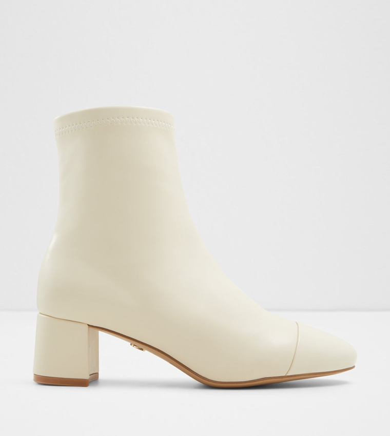 Cream boots ankle top
