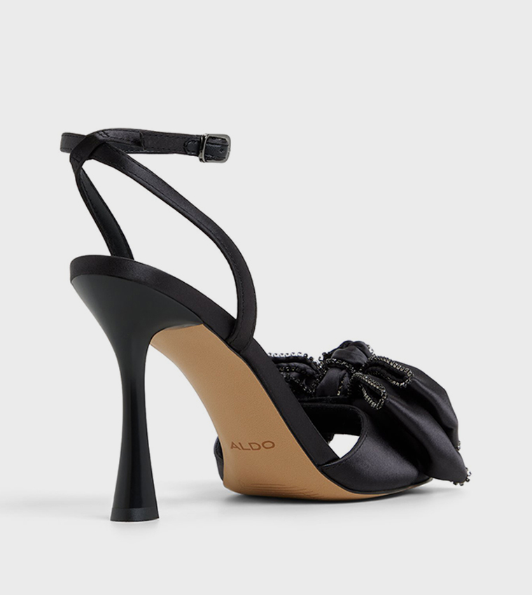 TINSEL Bow Detail Heeled Sandals