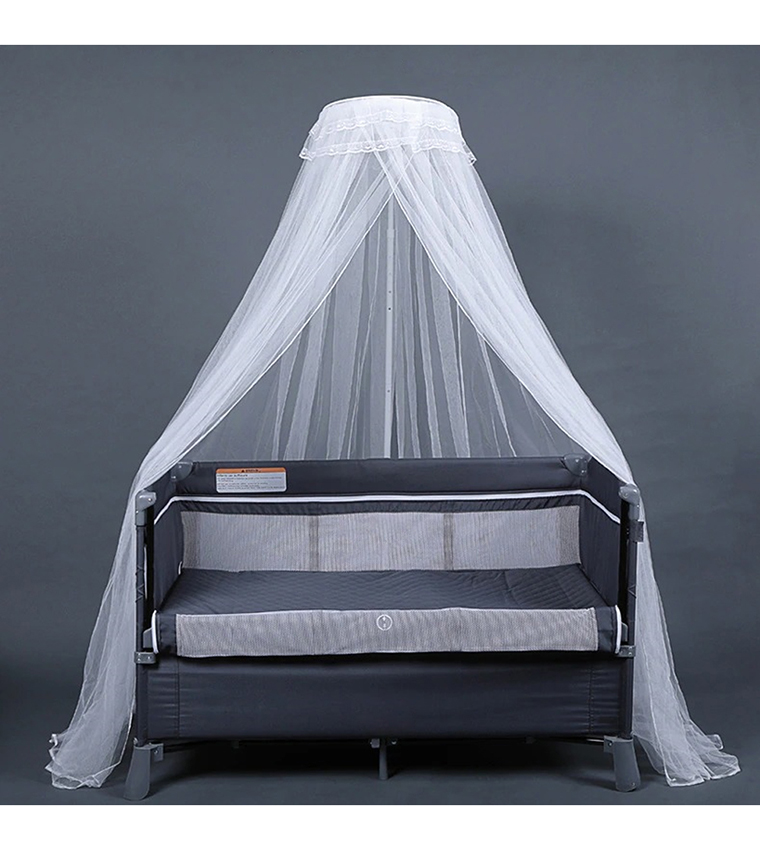 4 in 1 Baby Bedside Co-Sleeper Bassinet and Playpen with Rocker