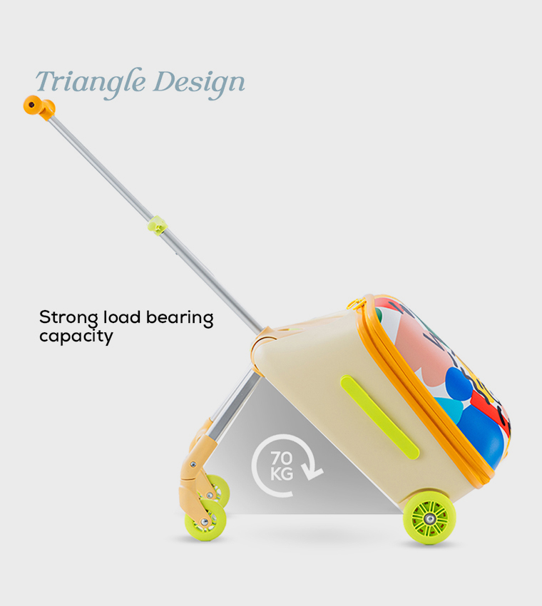 3-in-1 Ride-On Trolley Suitcase