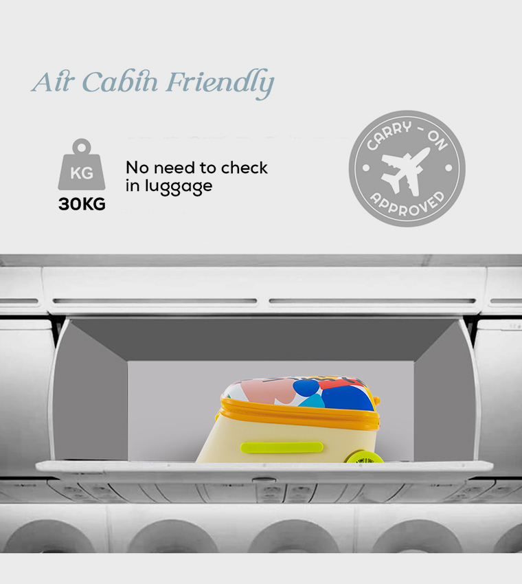 3-in-1 Ride-On Trolley Suitcase