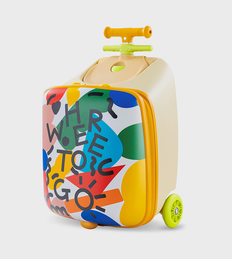 3-in-1 Ride-On Trolley Suitcase