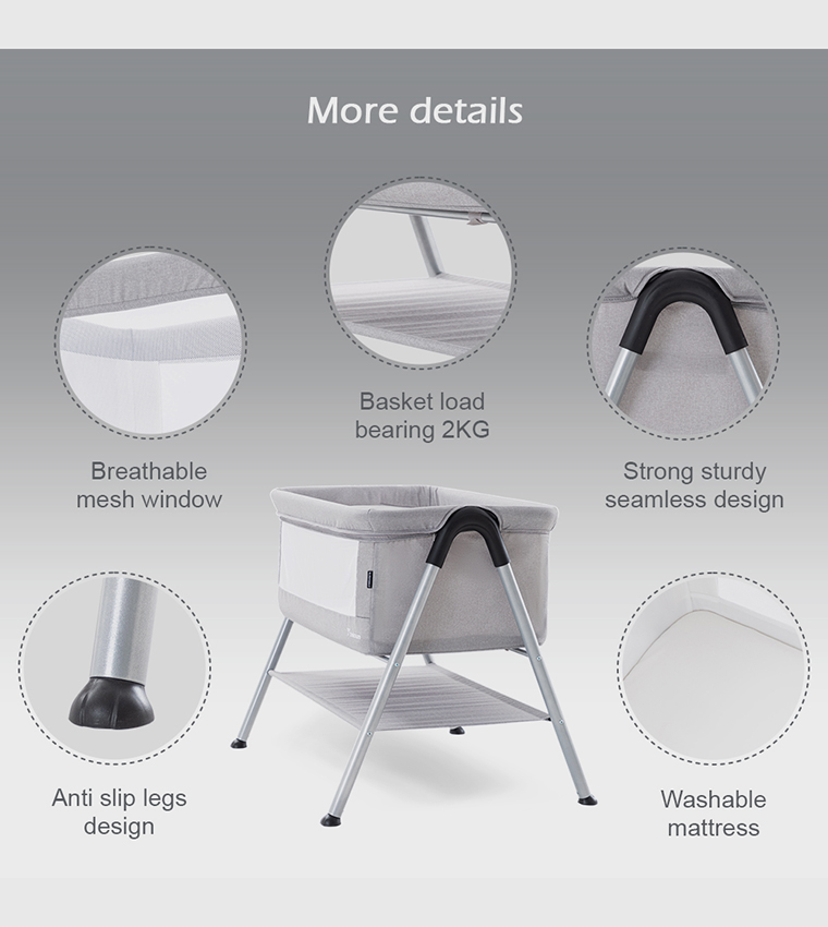 SLEEPZEN 2 Bedside Crib Bassinet