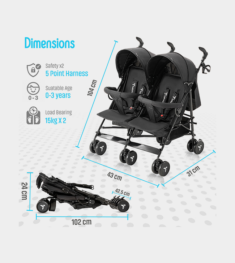 Twin Stroller Fellow