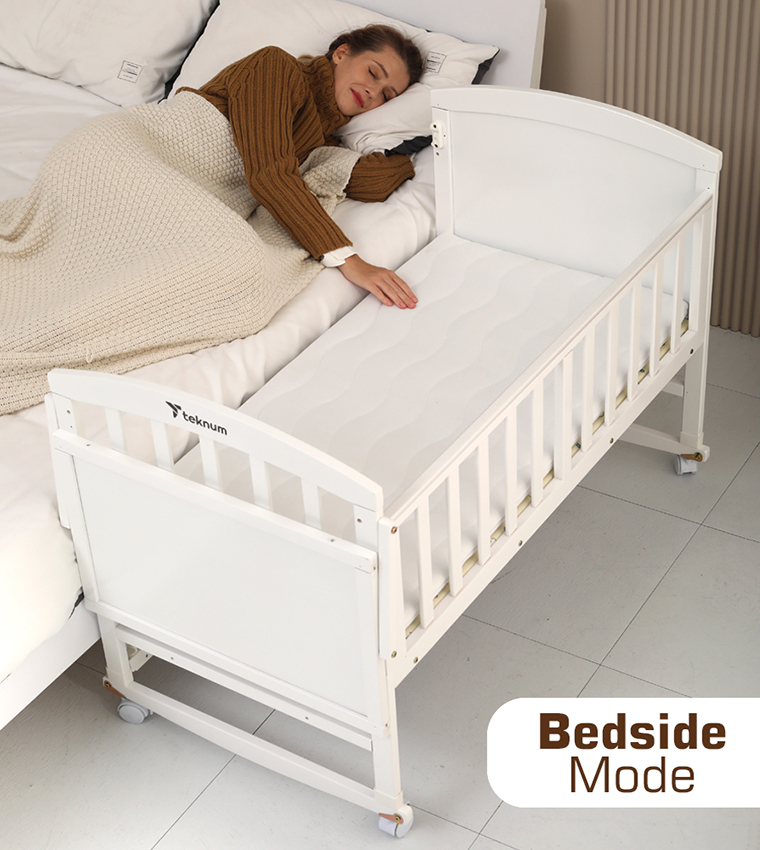 Buy Teknum TEKNUM 7 In 1 Convertible Kids Bed & Bedside Crib W