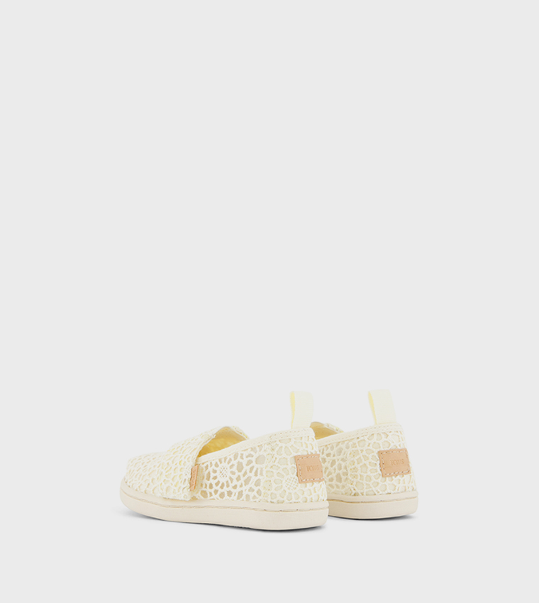 ALPARGATA Crochet Patterned Round Toe Slip-Ons