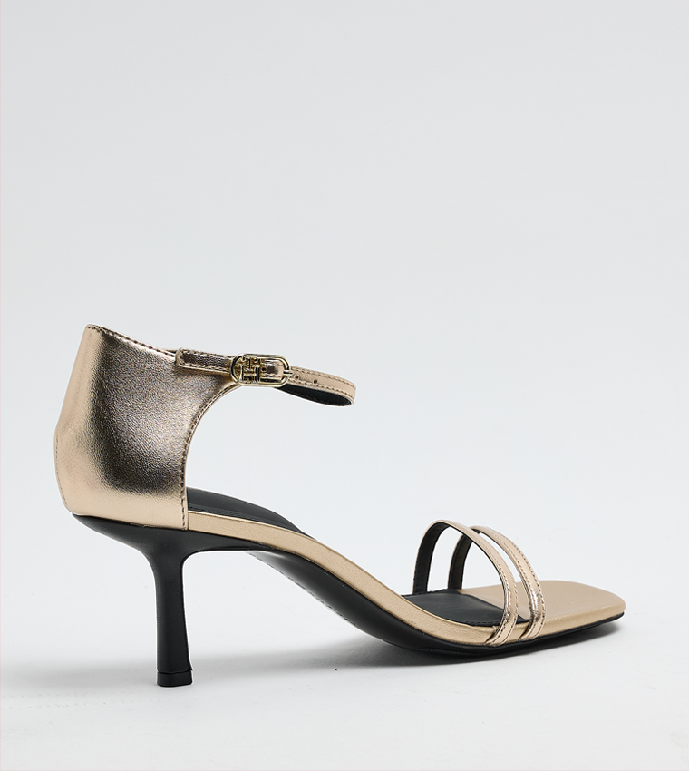 Ankle Loop Heeled Sandals