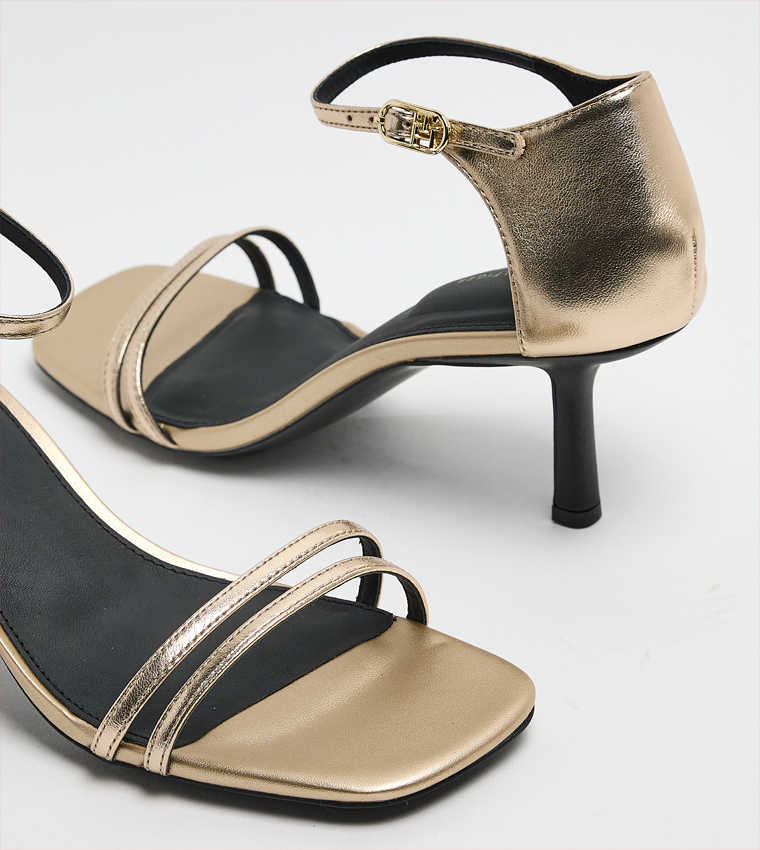 Ankle Loop Heeled Sandals