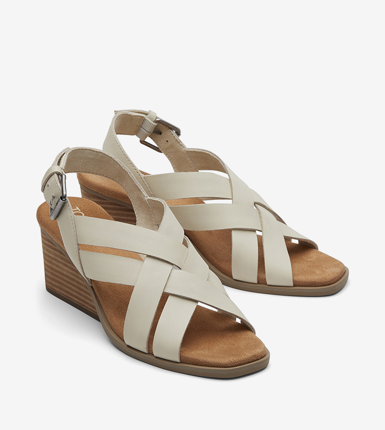 GRACIE Open Toe Wedge Sandals