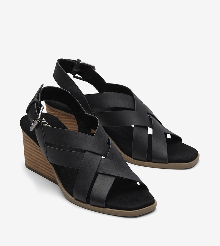 GRACIE Open Toe Wedge Sandals