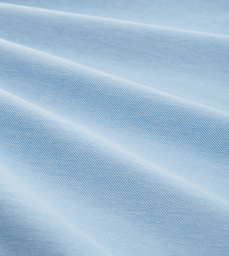 Logo Printed Stand-Up Collar T-Shirt