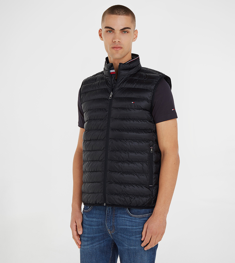 Solid High Neck Gilet