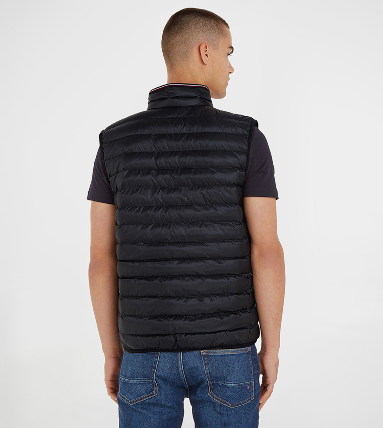 Solid High Neck Gilet