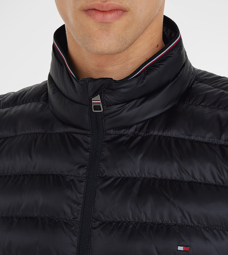 Solid High Neck Gilet