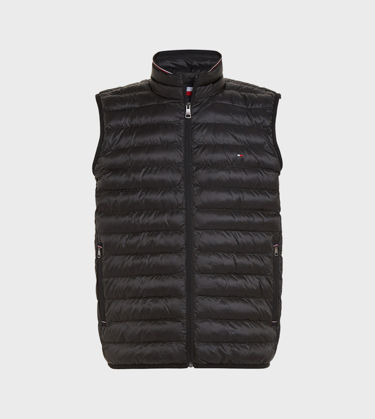 Solid High Neck Gilet