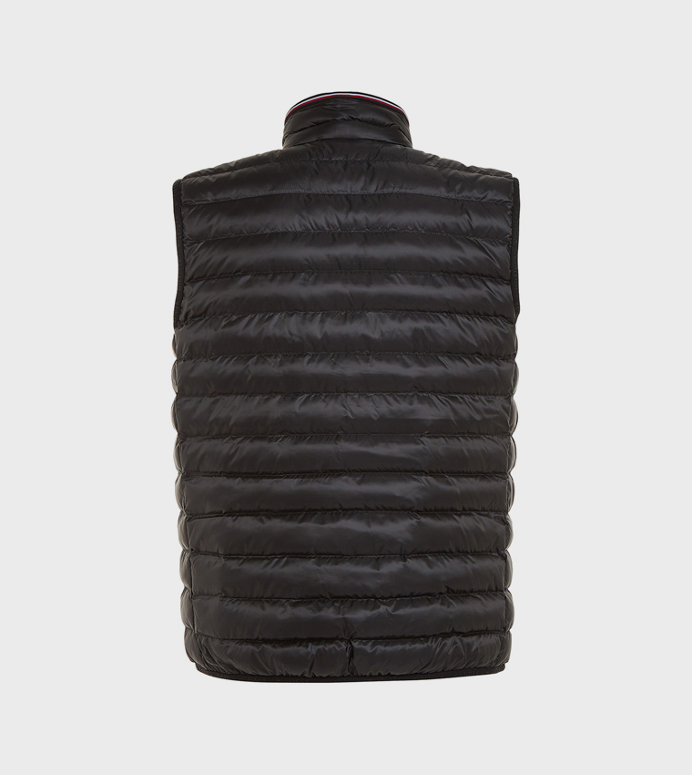 Solid High Neck Gilet