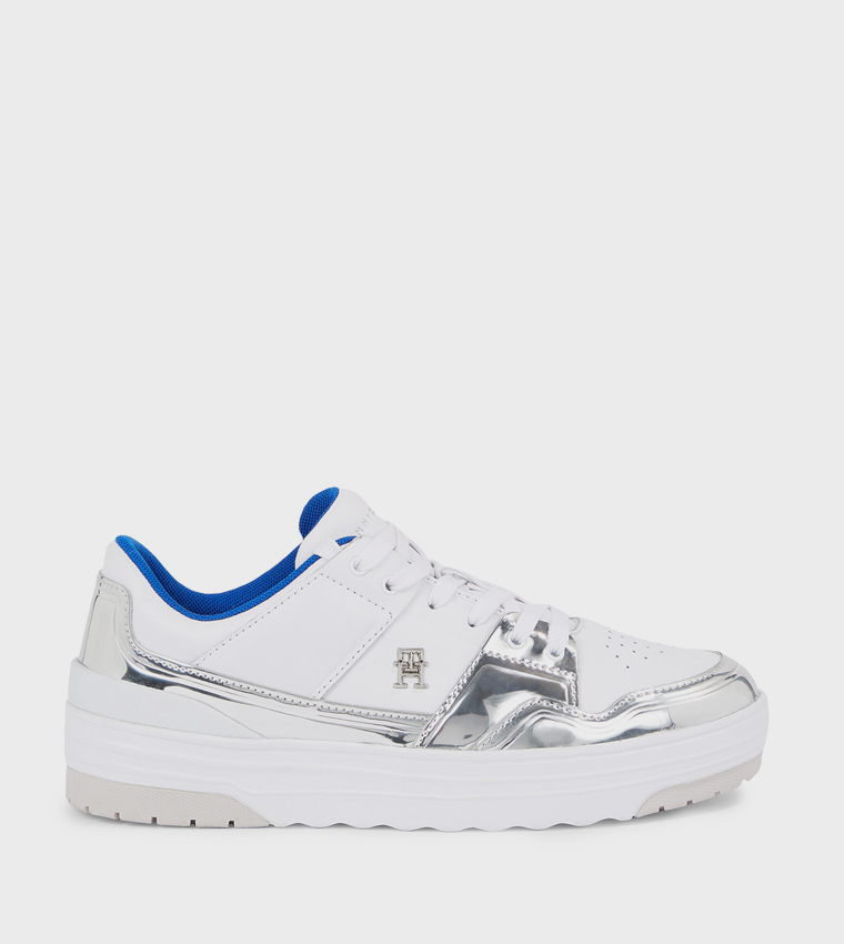 Logo Detail Lace-Up Sneakers