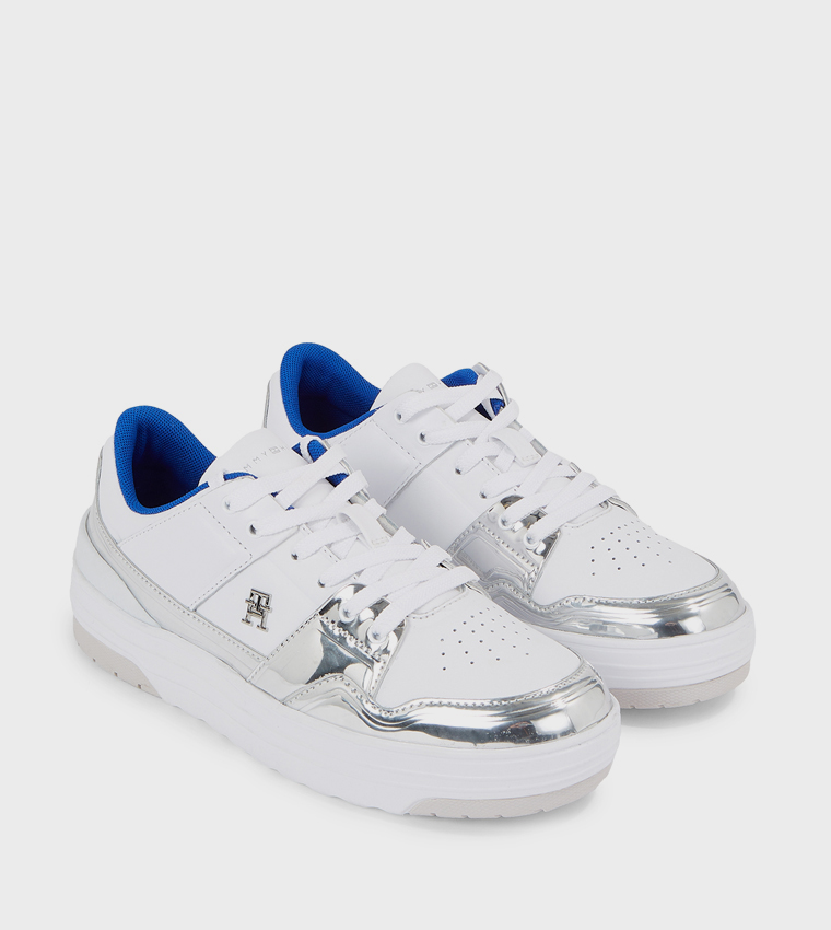 Logo Detail Lace-Up Sneakers