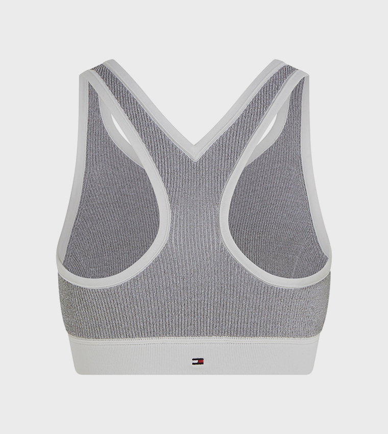 حمالة صدر رياضية بخصر مرن بشعار 