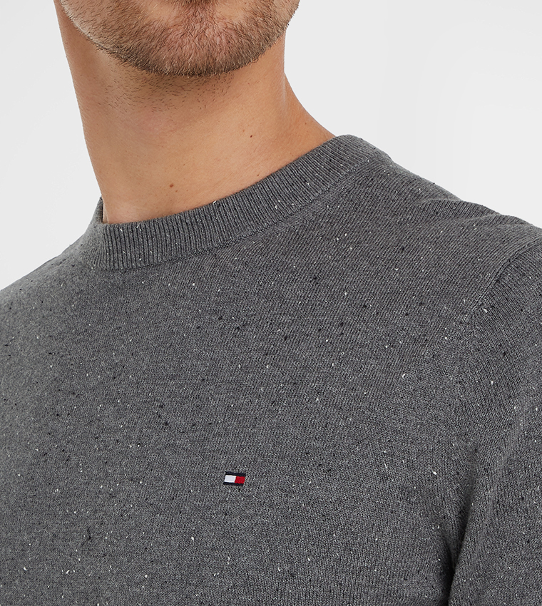 PIMA Flag Detail Cashmere Sweater